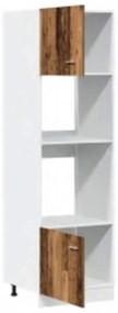 antik fa szerelt fa mikrohullámú szekrény 60 x 57 x 207 cm