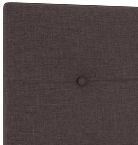 Fejtámla Gombos Tűzött Sötétbarna 100 cm Textil