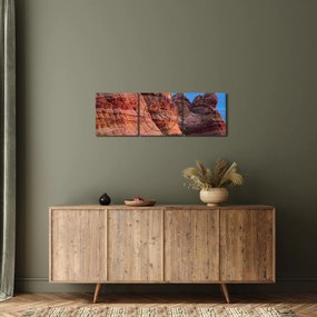 Kép - Szikla hullámai (órával) (90x30 cm)