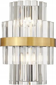 Constantinople átlátszó arany fali lámpa 2xG9 28W Zuma Line