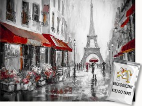 Fotótapéta Flizelina Párizs Eső Eiffel-torony Vintage 350x250 ragasztó