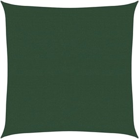 vidaXL sötétzöld HDPE napvitorla 160 g/m² 4 x 4 m