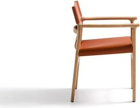 Konyakbarna kőrisfa karfás étkezőszék Jan – Kave Home