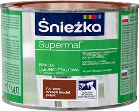 Olaj-fém festék fához, fémhez Śnieżka 0,4 l Dió Közepes Ral