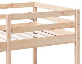 tömör fenyő galériaágy-keret asztallal és székekkel 80 x 200 cm