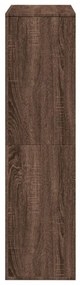 barna tölgy színű szerelt fa könyvszekrény 100 x 33 x 125,5 cm