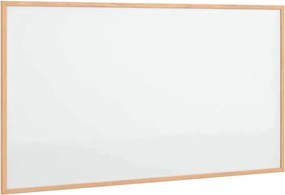 vidaXL mágneses fehértábla tömör fenyőfa kerettel 100 x 55 cm