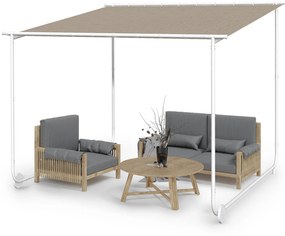 Blumfeldt Nantes, pavilon, napellenző, 3x3m, poliészter, acél váz, UV50+, padlógörgők