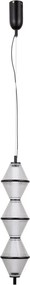 ITALUX PND-34395-3V-BK FUENTE Egyágú Függesztett Lámpa Fém LED IP20