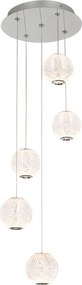 Italux ROSARIO PND-12220121-5A-CR Függőlámpa 5x21W/LED 3200K 1400LM IP20