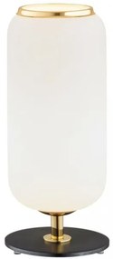 Argon 4994 - Asztali lámpa VALIANO 1xE27/15W/230V fekete/fehér/arany