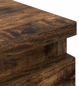 füstös tölgy színű szerelt fa TV-szekrény 100x35x54 cm