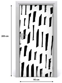 Fotótapéta ajtóra Fekete-fehér folt 75x205 cm