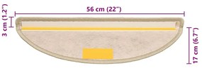 15 db szizálhatású világoszöld öntapadó lépcsőszőnyeg 56x17x3cm
