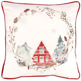 Párna Karácsonyi motívum bársony, 45 x 45 cm