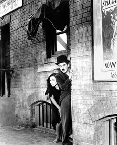 Művészeti fotózás Charlie Chaplin, Paulette Goddard, 1936, (35 x 40 cm)