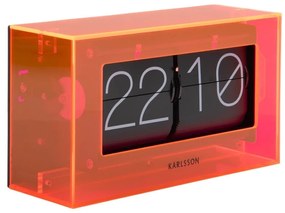 Karlsson 5976OR design fali/asztali billenő óranarancssárga, 21 cm
