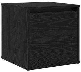 Előszoba bútorkészlet 3 pcs Musta tammi 80 x 31 x 40 cm Faanyag