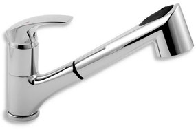 Novaservis - Mosogató csaptelep kihúzható zuhannyal METALIA fényes króm