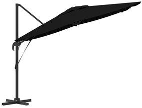 Konzolos Roma Parasol Fekete 286x285x265 cm Alumínium