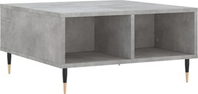 vidaXL betonszürke szerelt fa dohányzóasztal 60 x 60 x 30 cm