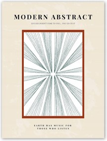 Boho absztrakt modern Poszter 21x30 cm #T37