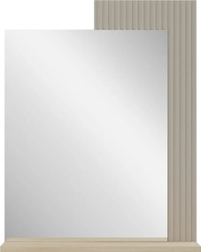 Tükör 65, szürkésbarna Taupe/silverjack tölgy, DOMCA