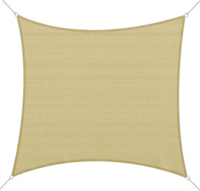 Outsunny Négyzet alakú napernyő vitorla kültéri használatra légáteresztő HDPE anyagból, 95% UV védelemmel, 360x360 cm | Aosom