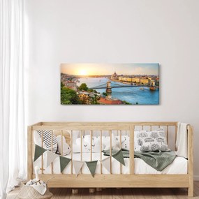 Budapest képe folyóval (120x50 cm)