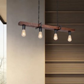 HARD csillár láncon 4xE27/60W/230V, ipari stílusú világítás