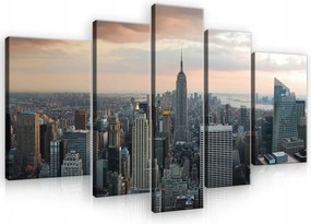 Vászonkép Falra New York Város Hálószoba 5 Részes 170x100