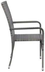 Juskys Yoro rattan székek 2 db - szürke