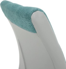 Étkezőszék, mentol/szürke/króm, SALOMA NEW