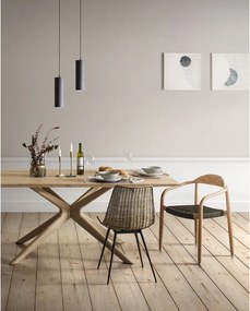 Étkezőasztal tölgyfa dekoros asztallappal 100x200 cm Armande – Kave Home