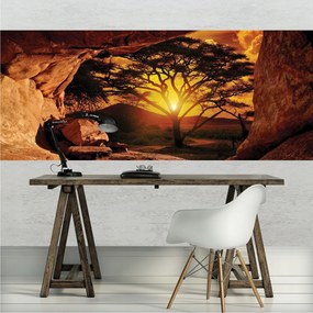 Fotótapéta Naplemente a szavannán Afrikai harmónia 250x104 +ragasztó