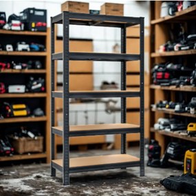 Jurhan HEAVY nagy teherbírású polc, max 875kg, 90x40x180cm, fekete