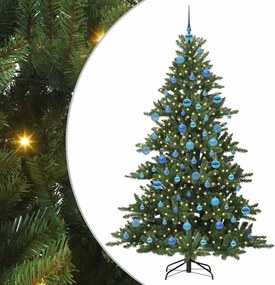 vidaXL Műanyag Hajtogatós Karácsonyfa Zöld 180 cm PVC és Acél