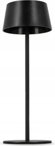 LED dimmelhető érintésvezérelt napelemes lámpa LED/3W/5V USB 1800 mAh IP44 fekete