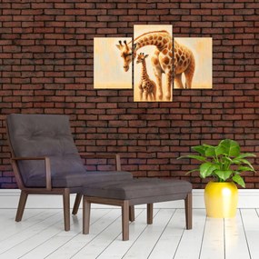 Kép - Zsiráfok (90x60 cm)