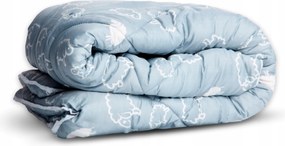 Gyapjú paplan 160x200 Egész éves Juh gyapjú Vastag Meleg Szürke Bárány