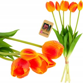 Tulipán csokor tulipán Művirágok élő nád gumírozott 5db