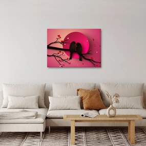 Kép - Szerelmes madarak (70x50 cm)