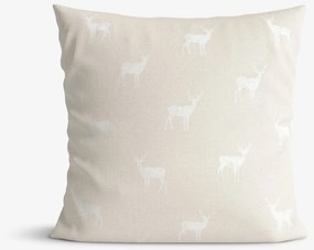 Goldea dekoratív párnahuzat natura - szarvasok természetes talajon 50 x 50 cm