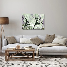 Üveg kép - A táncosok illusztrációja (70x50 cm)