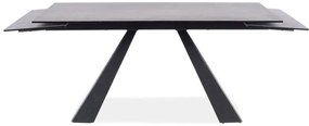 Salvadore bővíthető étkezőasztal kerámia antracit 180-260 cm