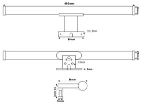 Top Light - LED Fürdőszobai tükörmegvilágítás OREGON LED/7W/230V 40 cm IP44