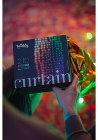 Twinkly TWW210SPP-TEU kültéri RGB LED karácsonyi fényfüggöny, 210 LED, 6,1 m, IP