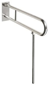 Tartó 10x80 cm, rozsdamentes acél/ezüstszínű