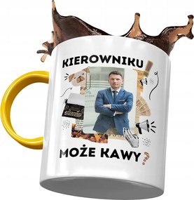 Sárga Bögre Sławomir Mentzen XD Ajándék Nyomtatott Fotóval