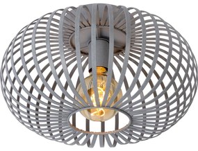 Lucide 78174/40/33 - Mennyezeti lámpa MANUELA 1xE27/60W/230V átm. 39,5 cm szürke